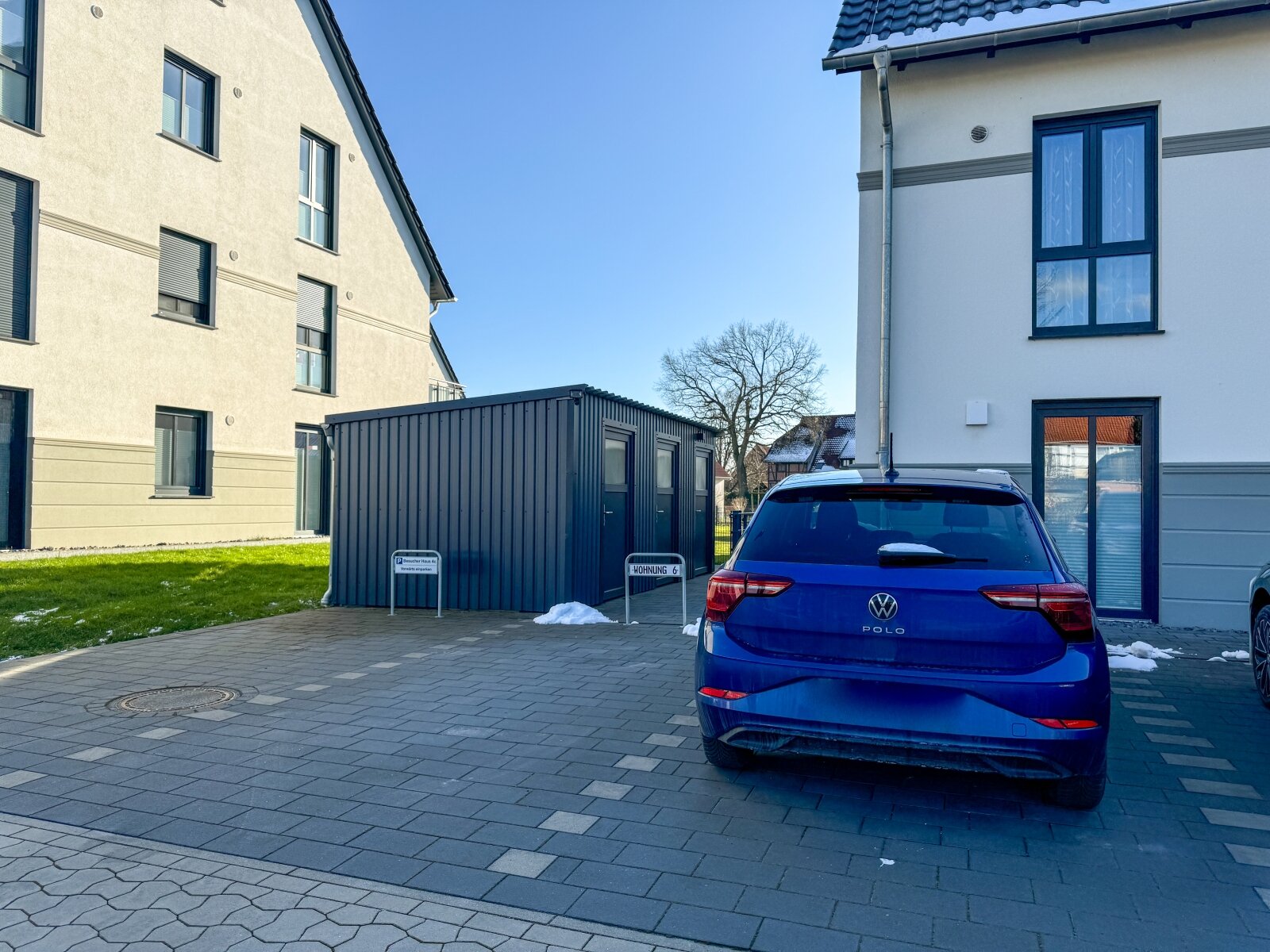 Stellplatz und Geräteraum